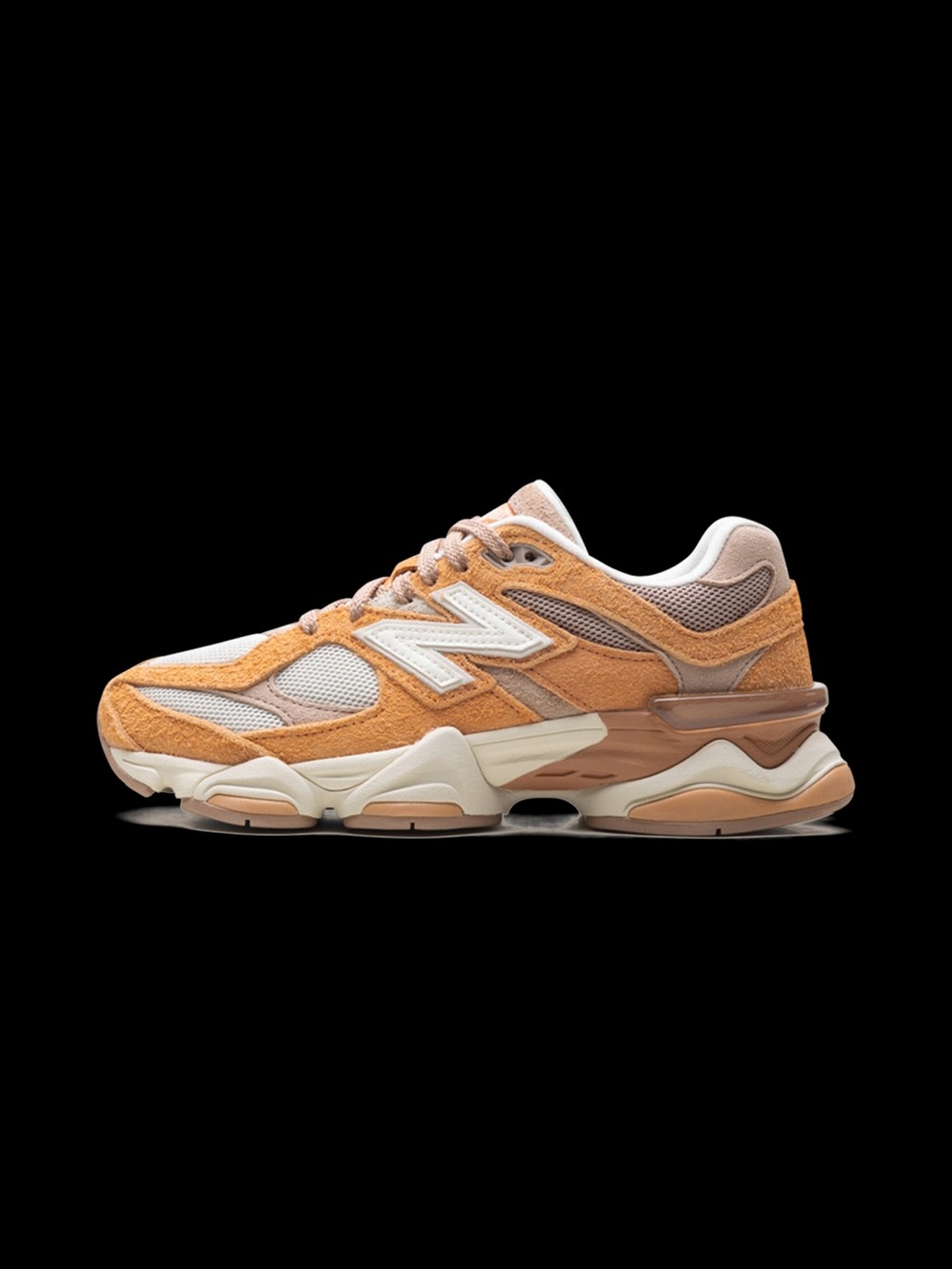 New Balance Women’s 9060 Sneaker in Brown and Orange-Tan - Picture 5 of 5